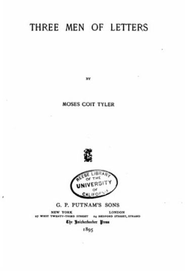 Three Men of Letters