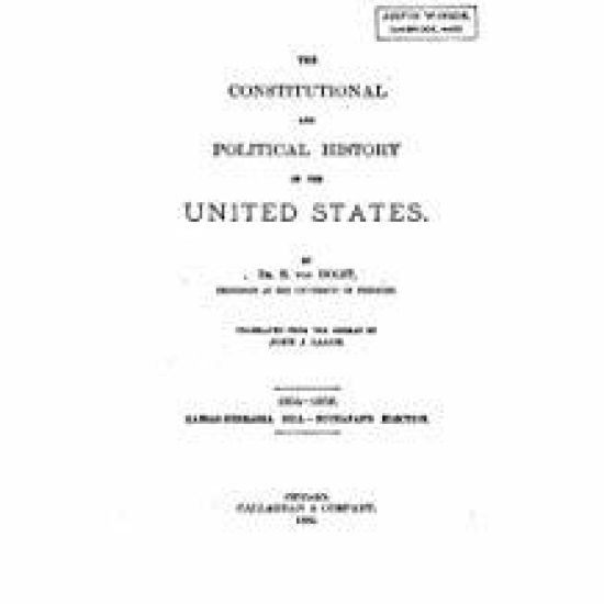 The constitutional and political history of the United States