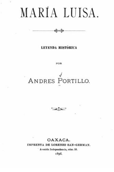María Luisa, Leyenda histórica