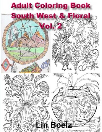 Adult Coloring book South West/Floral