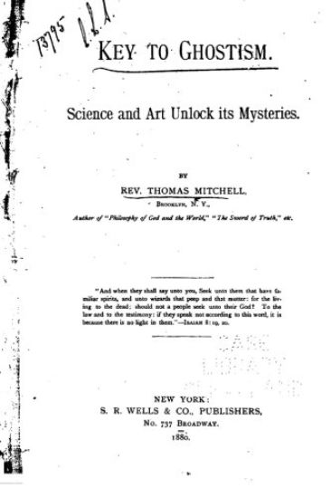 Key to Ghostism, Science and Art Unlock Its Mysteries