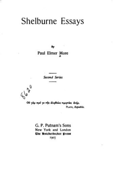 Shelburne Essays