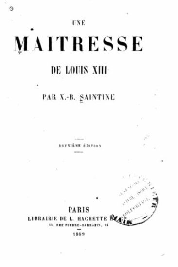 Une maîtresse de Louis XIII