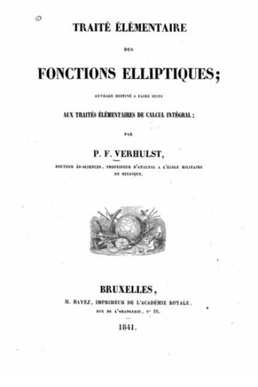 Traité élémentaire des fonctions elliptiques, ouvrage destiné a faire suite aux traités élémentaires de calcul intégral