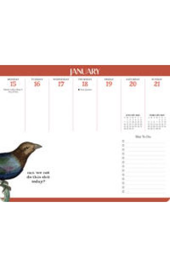 Effin' Birds 2024 Weekly Desk Pad Calendar