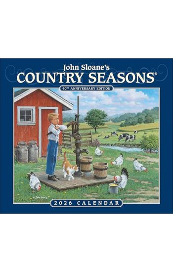 John Sloane's Country Seasons® 2026 Deluxe Wall Calendar
