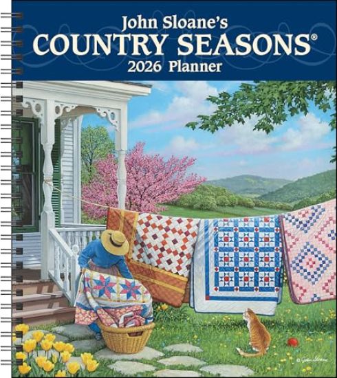 John Sloane's Country Seasons® 12-Month 2026 Monthly/Weekly Planner Calendar