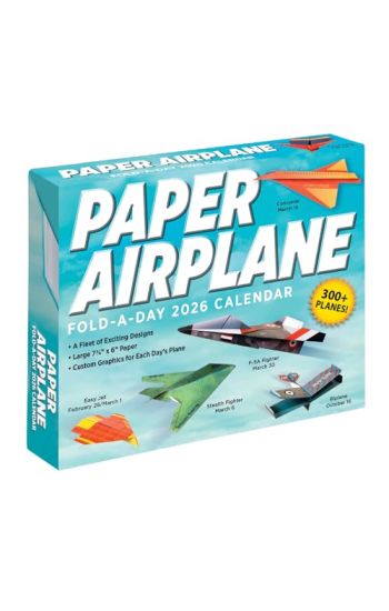 Paper Airplane 2026 Fold-A-Day Calendar