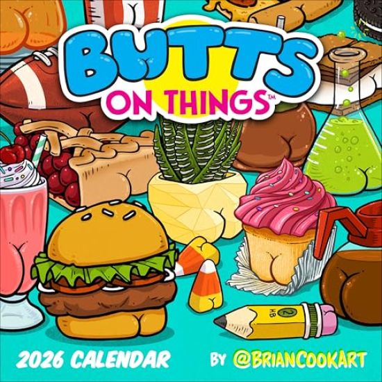 Butts on Things 2026 Wall Calendar