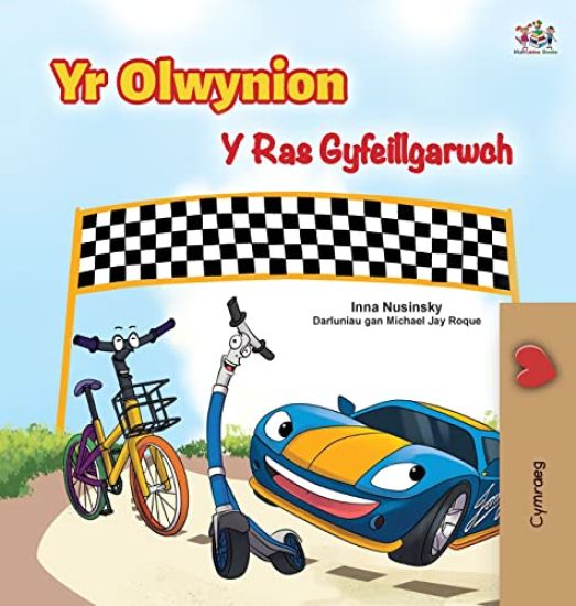 The Wheels The Friendship Race (Welsh Book for Kids)