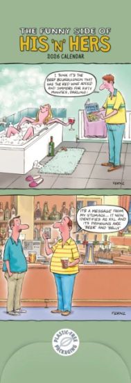 Funny Side Of His N Hers Planner Slim Ca