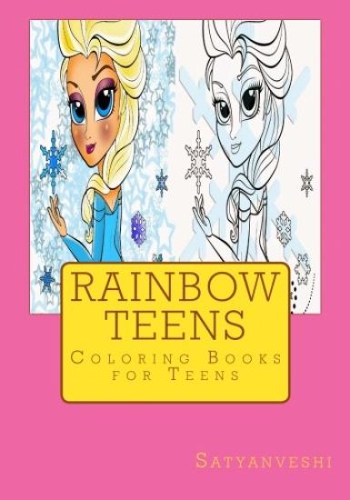 Coloring Book For Teens: Rainbow Teens