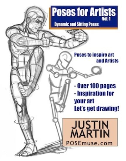 Poses for Artists Volume 1 - Dynamic and Sitting Poses