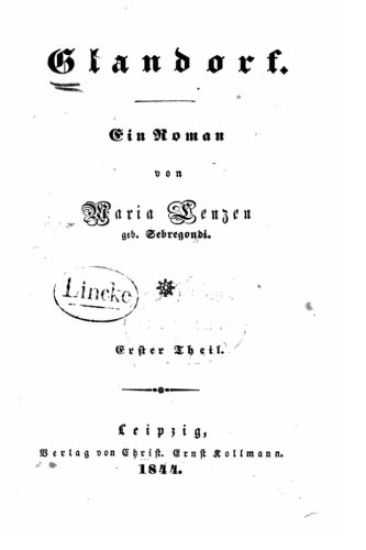 Glandorf, Ein Roman