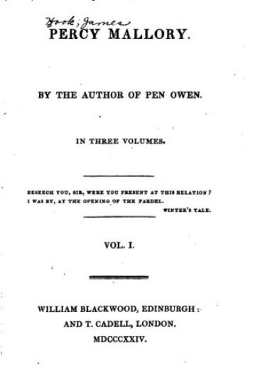 Percy Mallory - Vol. I