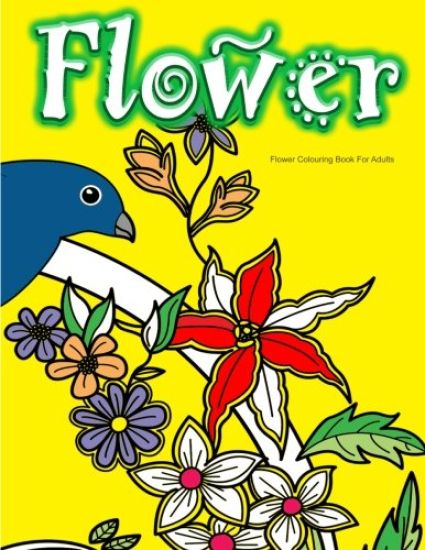 Flower Colouring Book For Adults
