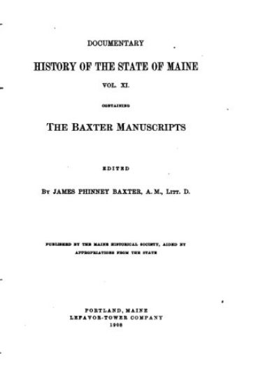 The Baxter Manuscripts - Vol. XI