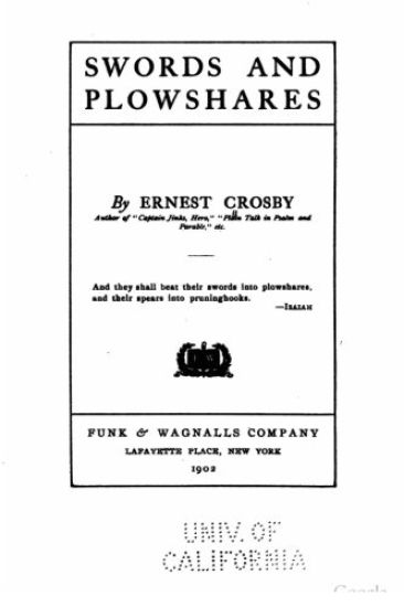 Swords and plowshares