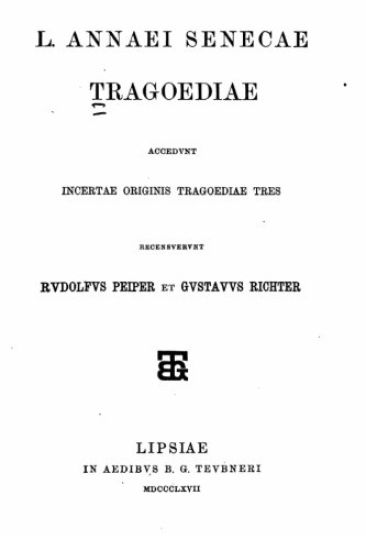 L. Annaei Senecae Tragoediae