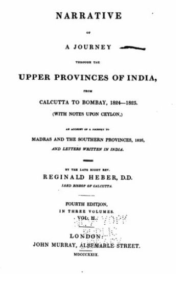 Narrative of a Journey Through the Upper Provinces of India
