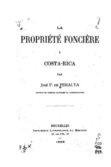 La propriété foncière à Costa-Rica