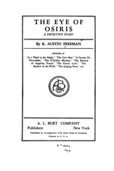 The Eye of Osiris, A Detective Story