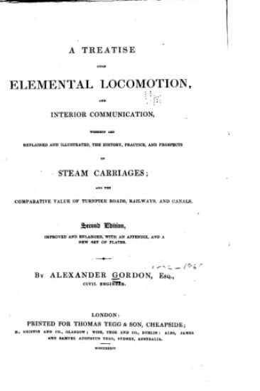 A Treatise Upon Elemental Locomotion and Interior Communication