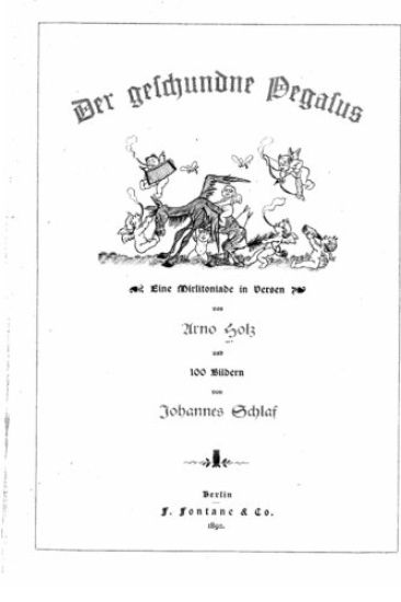 Der geschundne Pegasus. Eine Mirlitoniade in Versen