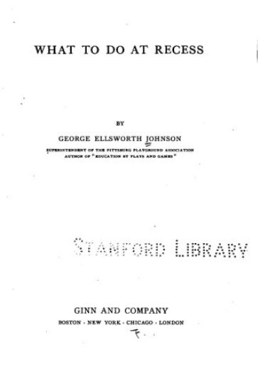 What to Do at Recess