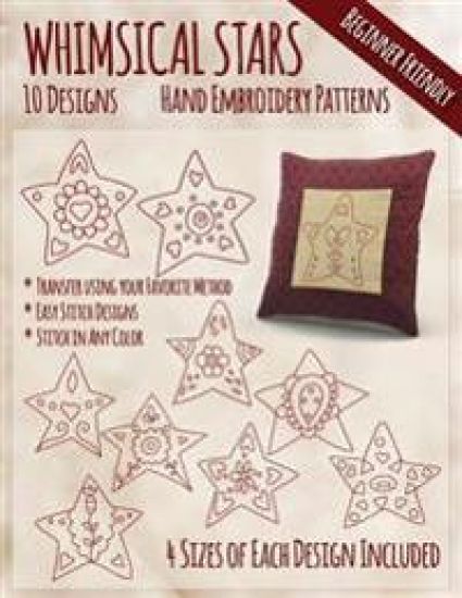 Whimsical Stars Hand Embroidery Patterns