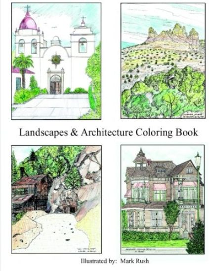 Landscape & Architecture Coloring Book: Coloring Book