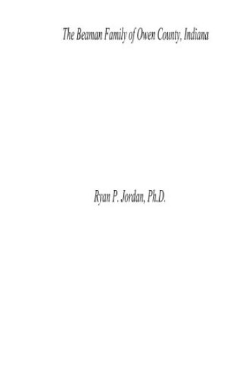 The History of the Beaman Family of Owen County, IN