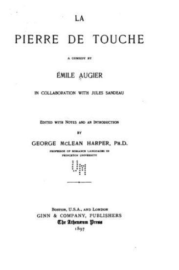 La pierre de touche, a comedy