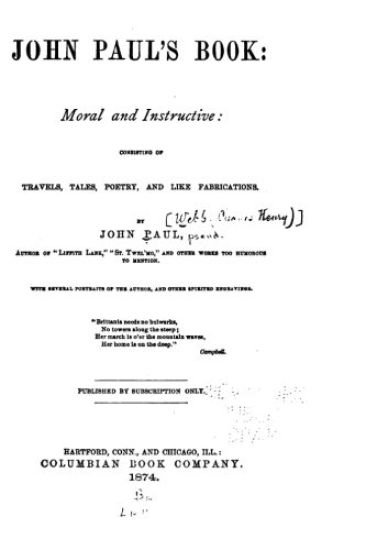 John Paul's Book, Moral and Instructive