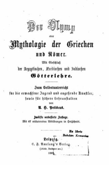 Der Olymp oder Mythologie der Griechen und Römer