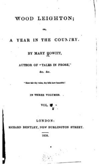 Wood Leighton, Or, A Year in the Country