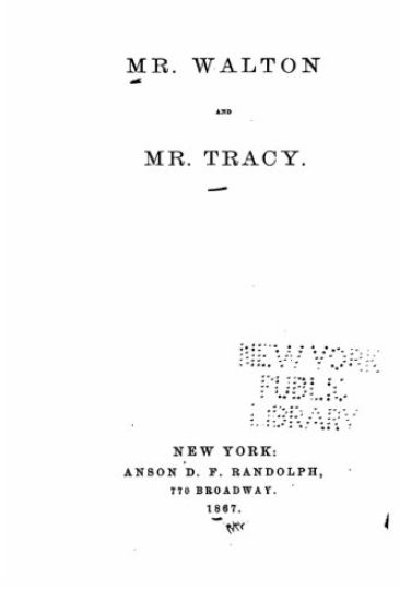 Mr. Walton and Mr. Tracy