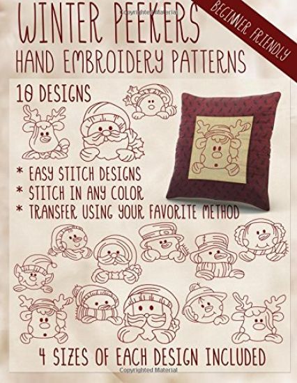 Winter Peekers Hand Embroidery Patterns