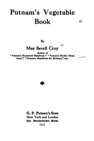Putnam's Vegetable Book