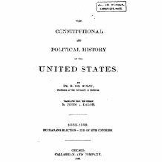 The constitutional and political history of the United States