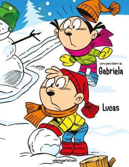Livro para Colorir de Gabriela e Lucas 1 & 2