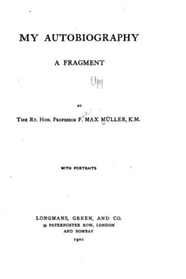 My Autobiography, A Fragment