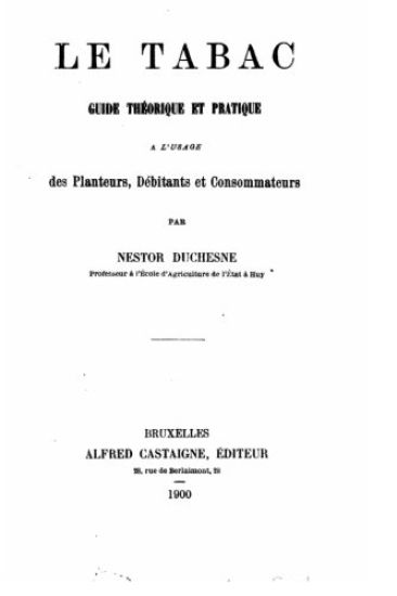 Le tabac, guide théorique et pratique
