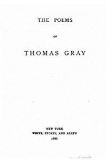 The poems of Thomas Gray