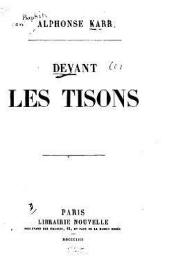Devant les tisons