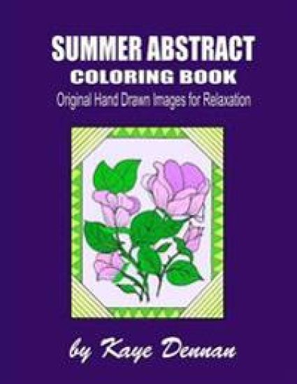 Summer Abstract Coloring Book: Original Hand Drawn Images for Relaxation