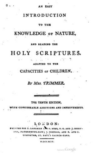 An Easy Introduction to the Knowledge of Nature, and reading the holy scriptures