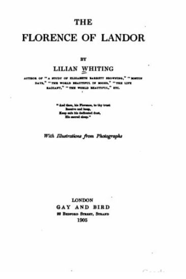 The Florence of Landor