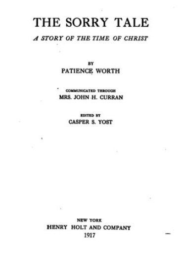 The sorry tale, a story of the time of Christ
