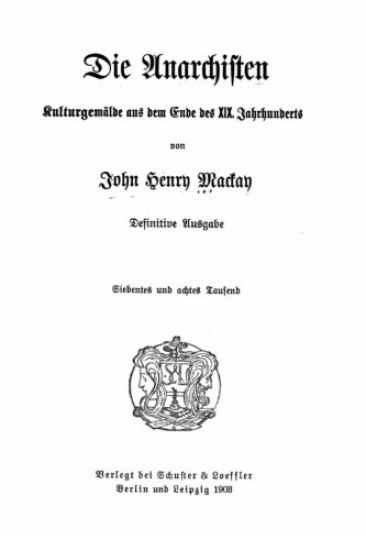 Die Anarchisten Kulturgemälde aus dem Ende des 19. Jahrhunderts